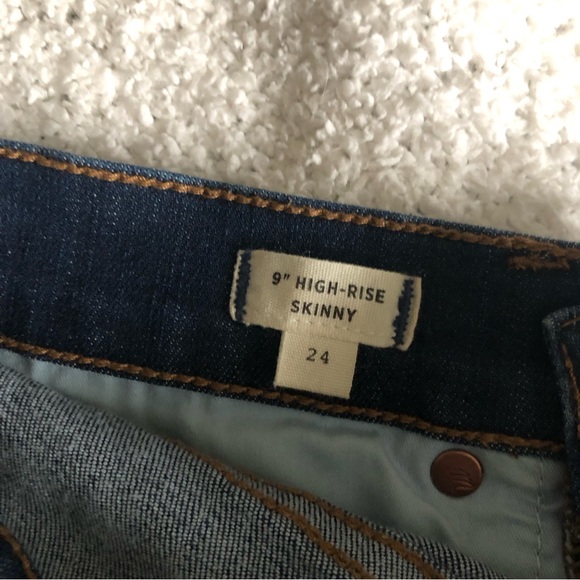 Madewell 9 inch hi rise skinny jeans- size 24 - Picture 3 of 7